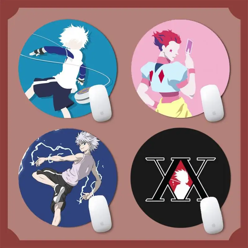 Hunter X Hunter Killua Figure Anime Laptop Computer Mousepad Round Non-slip Cushion