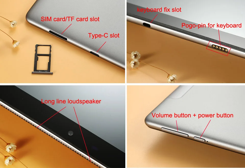 Полный 11,6 дюймовый 2 в 1 планшет Android 4G LTE MTK6797 10 ядер графический планшет 256 Гб ПЗУ телефонный звонок планшет с клавиатурой