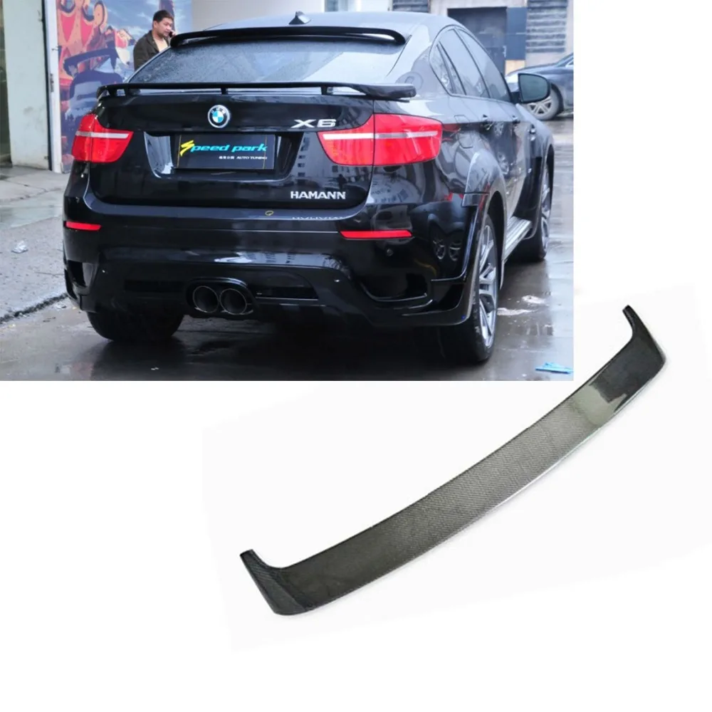 

X6 E71 углеродное волокно задняя крыша спойлер крыло для BMW E71 X6 2008-2014 HM Style