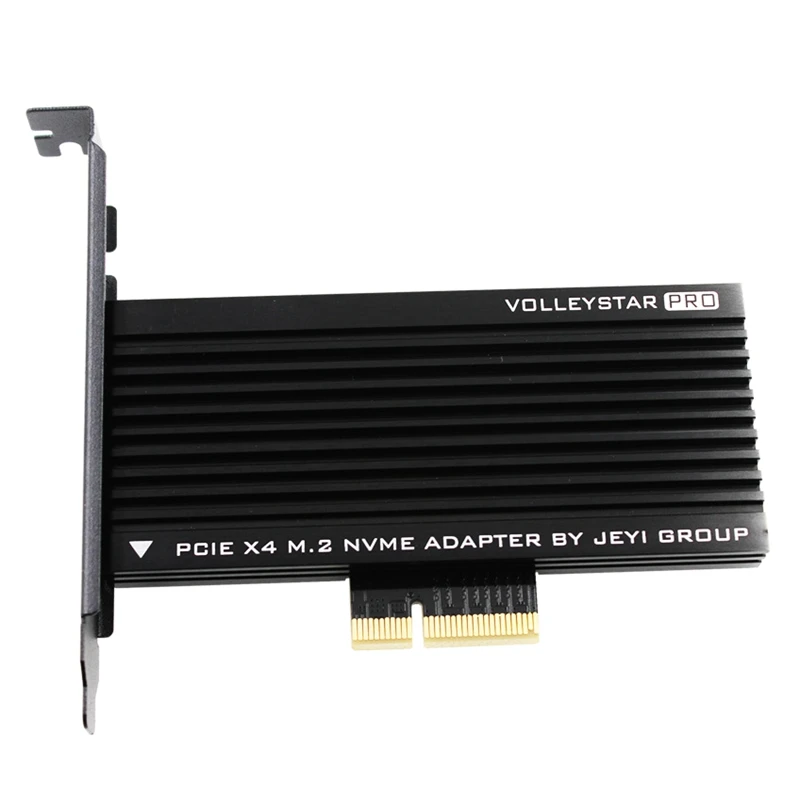 

JEYI M.2 NVME Adapter Card PCIE3.0 GEN3 SSD Expansion Card RGB All Aluminum Four-Sided Cooling