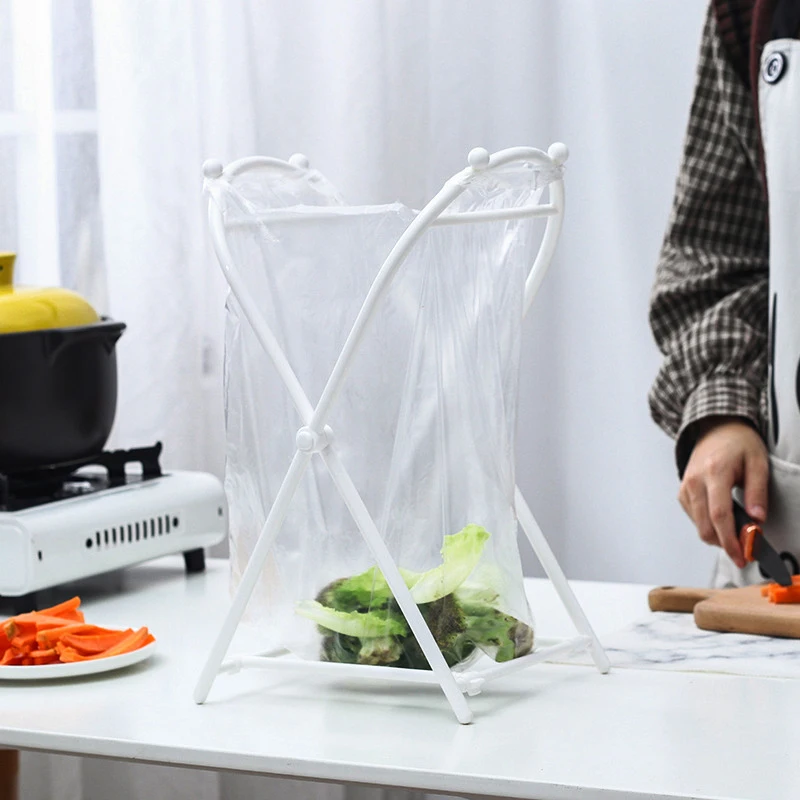 Вешалка для мешков мусора кухонный напольный стеллаж хранения Удобная опорная