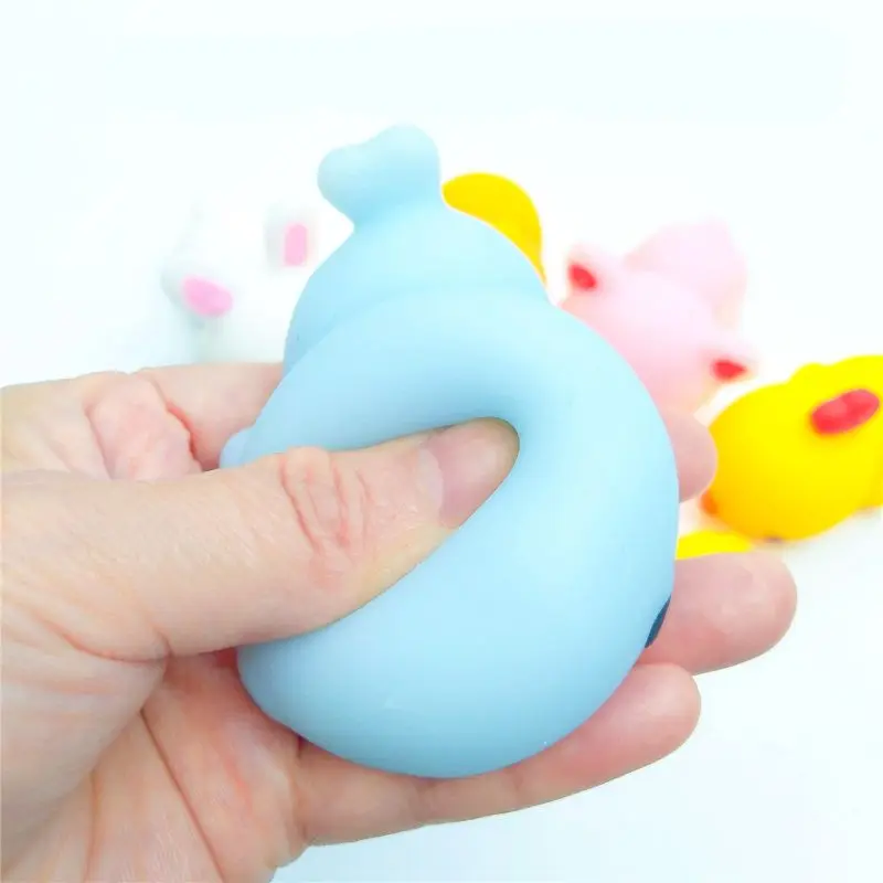 K5DD большой милый кот Антистресс мяч Сжимаемый Mochi Восстанавливающий форму мягкий