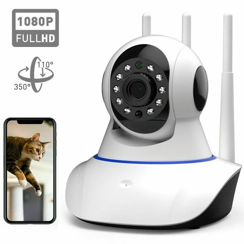 

SecuPlug+ Wireless IP Camera 1080P 2MP Home Security Indoor Two Way Audio Pan Tilt CCTV WiFi Camera Baby Monitor Video