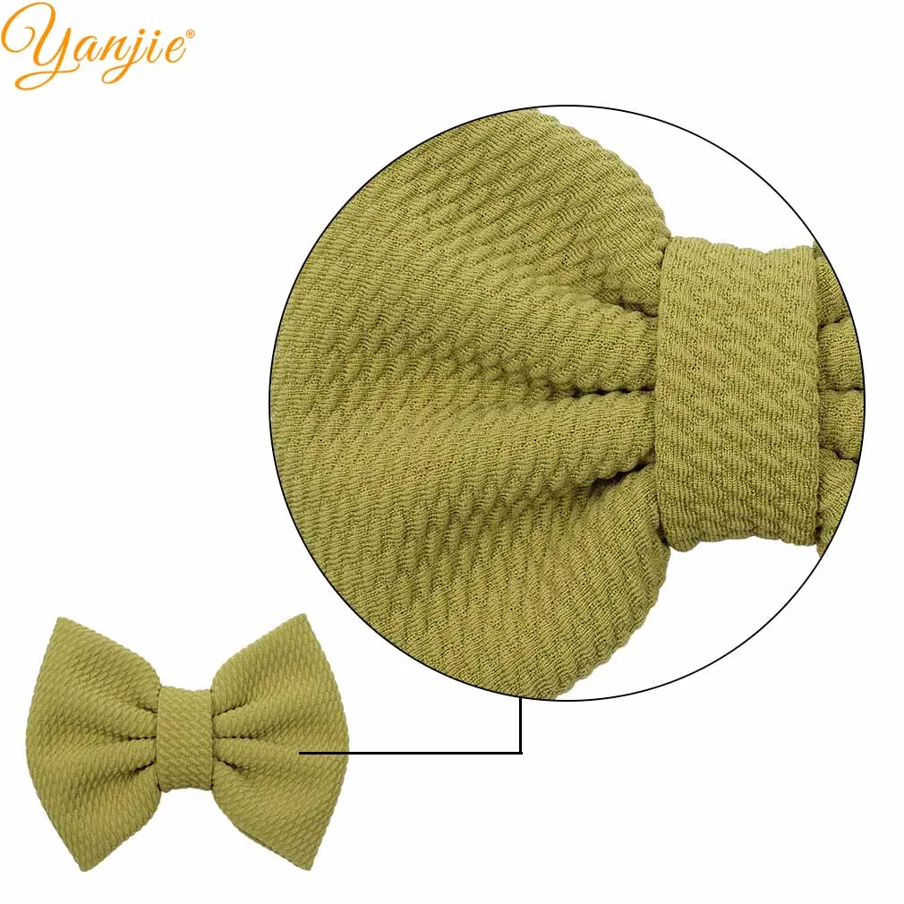 Банты для волос однотонные девочек 10 шт./лот 5 дюймов летние вафельные заколки
