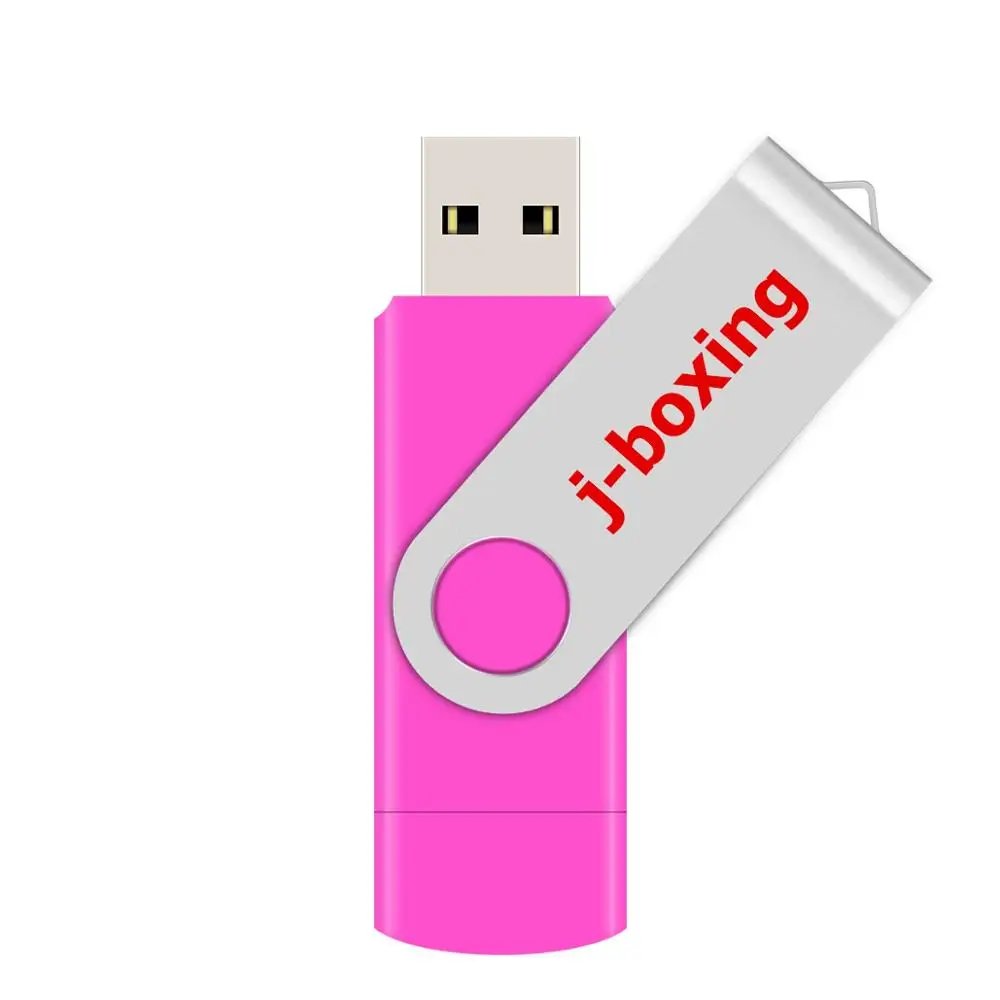 Флеш накопитель J boxing розовый 16 ГБ OTG USB два порта карта Micro Memory для смартфонов Samsung