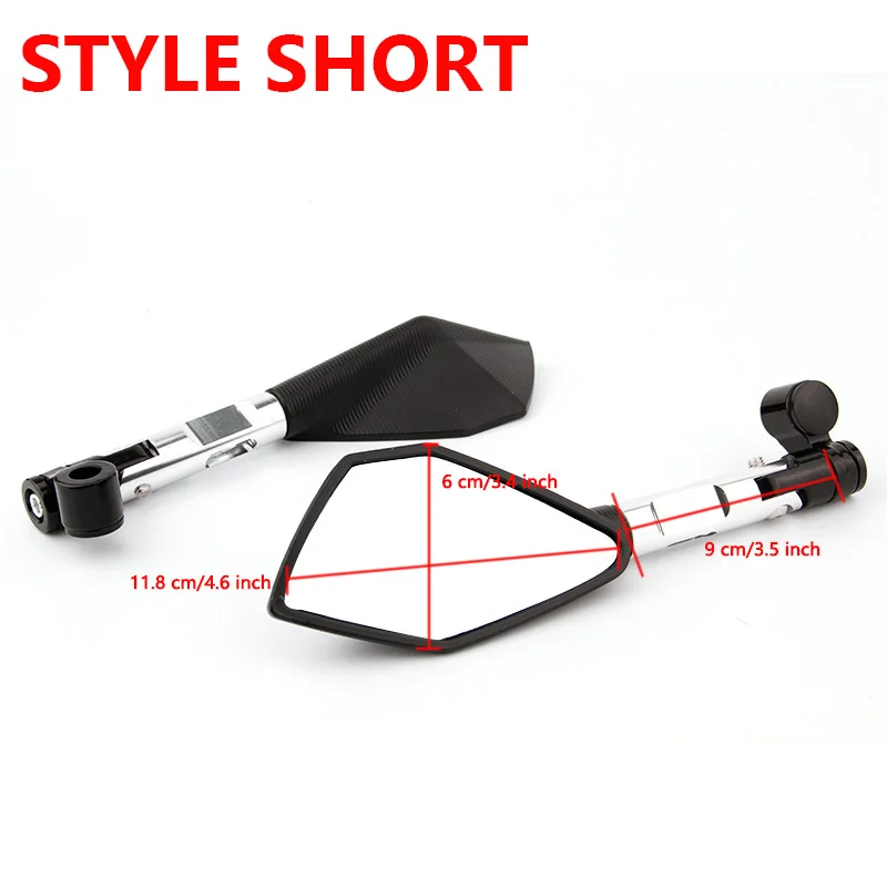 Motorcycle CNC Aluminum Rear View Rearview Mirrors Side Mirror For YAMAHA MT07 MT09 MT-07 Kawasaki Z900 Z900RS Z800 Z1000 | Автомобили и
