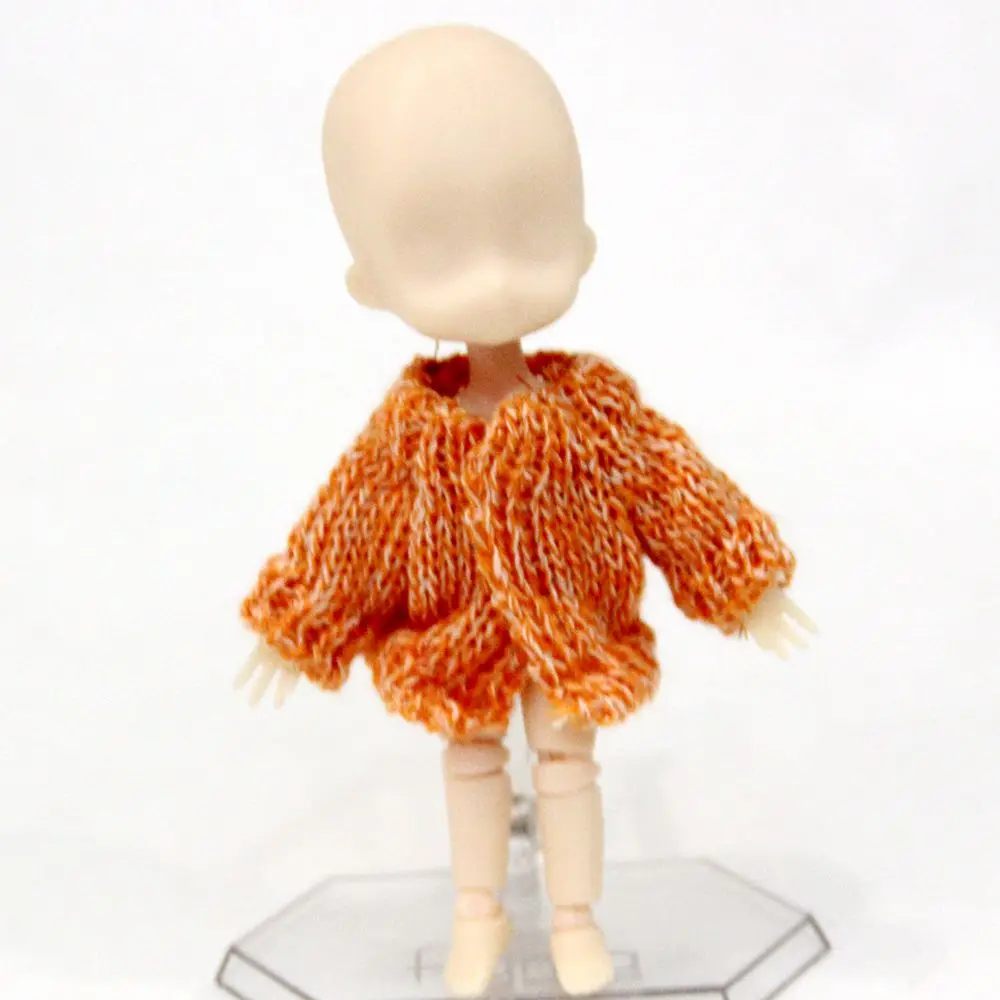 1 шт. милая полосатая кукла Obitsu11 полосатый вязаный свитер с капюшоном пальто для