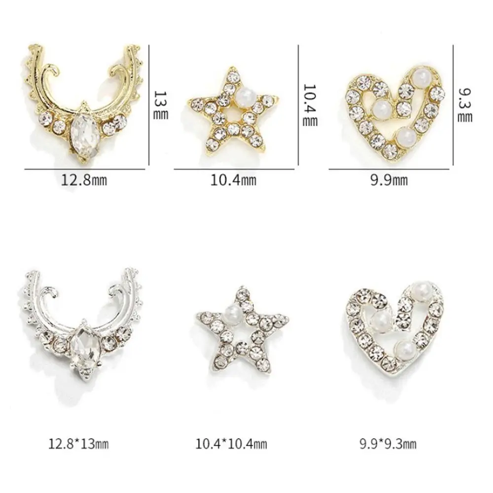 

Nail Art Zircon Jewelry Pentagram Diamond Nail Accessories Love Nail Art Rhinestone Decoration