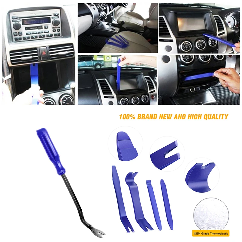 

5Pcs Car Disassembly Hand Tools DVD Stereo Conversion Kits Car Interior Plastic Repair Tools Auto Parts