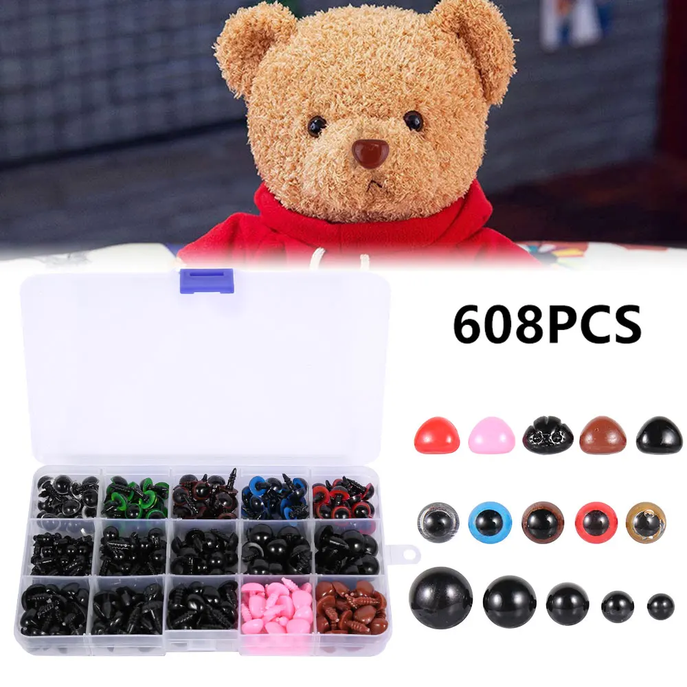 608 шт 6 14 мм Фурнитура для бижутерии Пластик глаза ремесла наборы ухода за кожей а