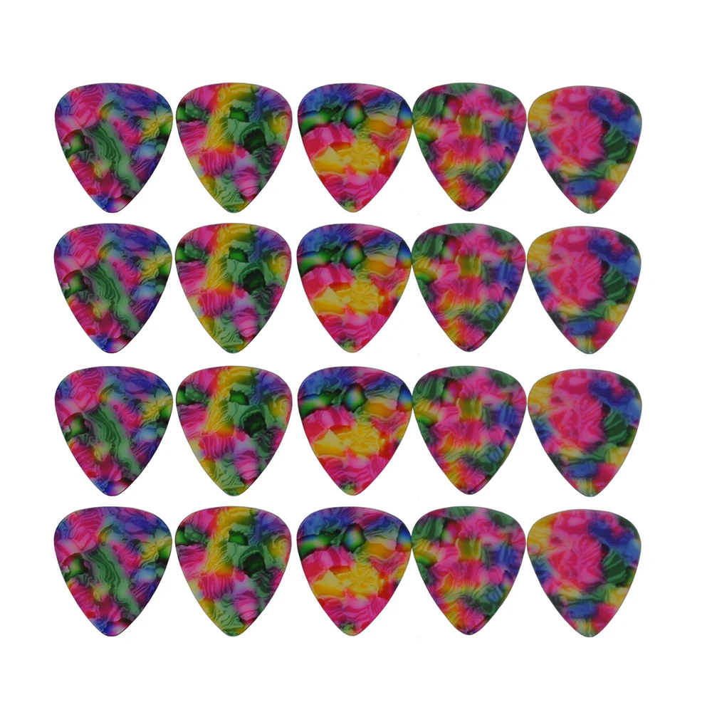 

100 шт./лот Tie-dye Celluloid стандартные медиаторы Plectra 0,71 мм 0,96 мм
