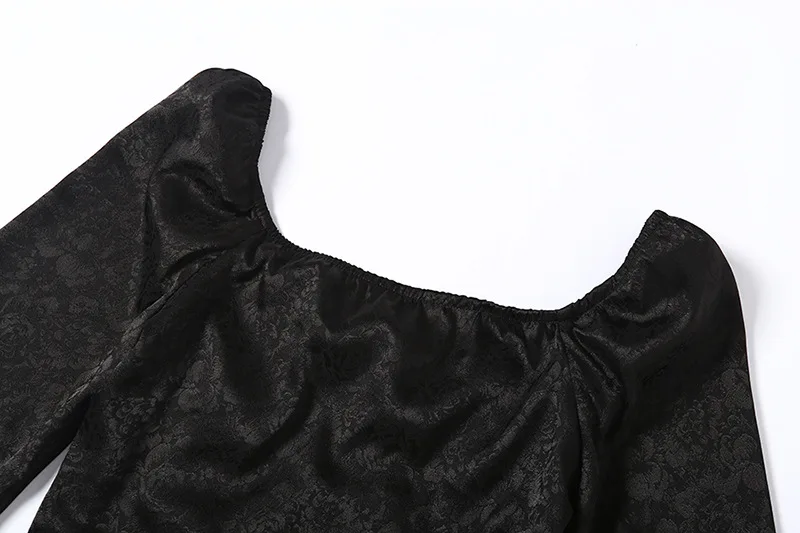 Женские блузки на шнуровке одежда с длинным рукавом и v-образным вырезом черная