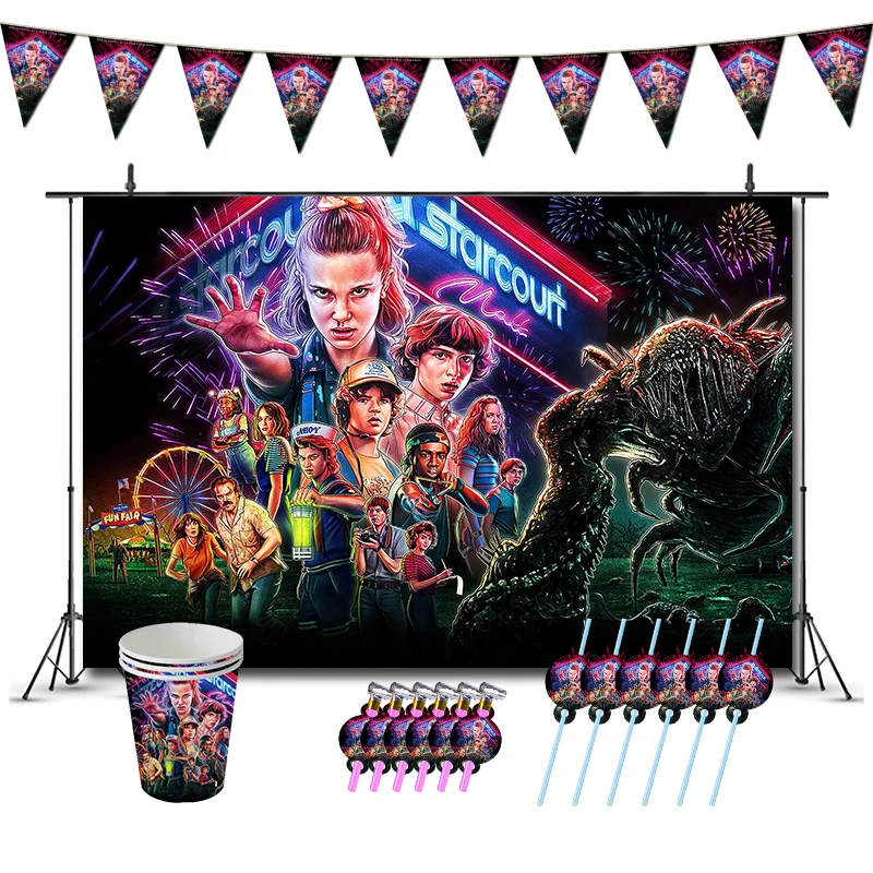 Декорации для дня рождения сериала очень странные дела тематические сувениры