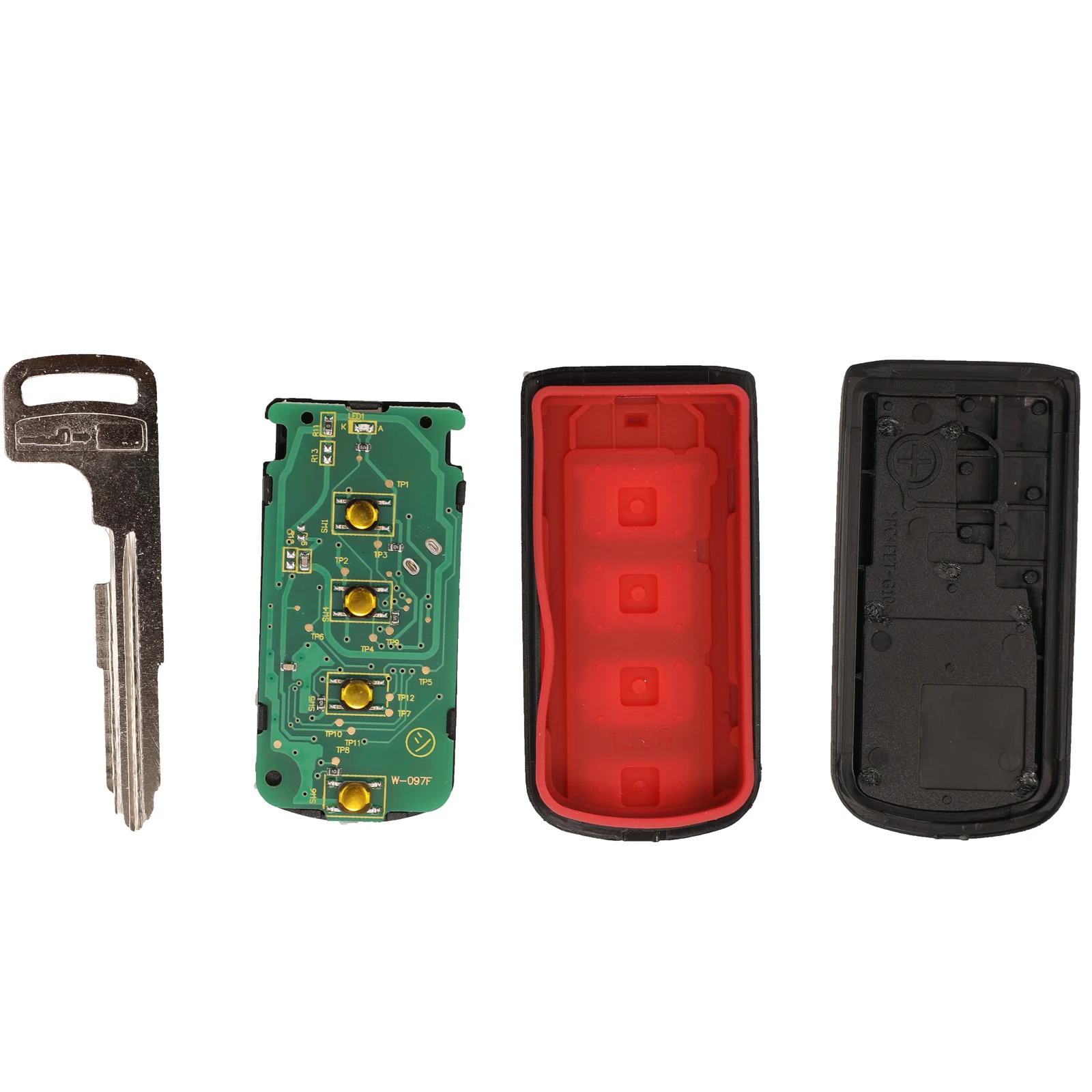 

Bilchave 3pcs Keyless Go 315/434Mhz For Mitsubishi Lancer Outlander 2008-2016 Fob 3+1 Buttons ID46 PCF7952 Chip Remote Car Key