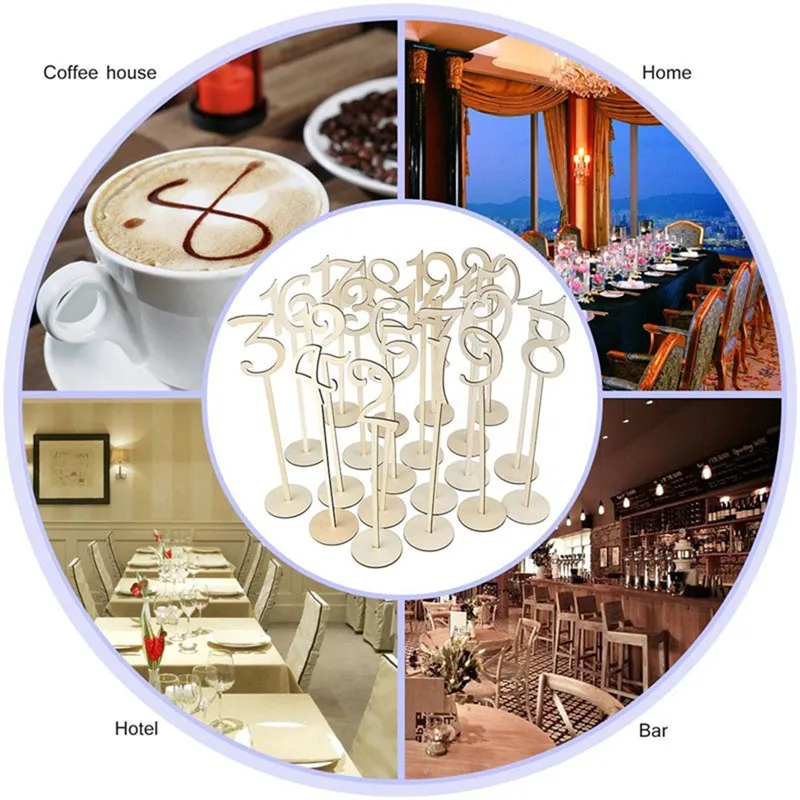 Украшение стола номер Свадебный карточный стол ресторан деревянный цифры