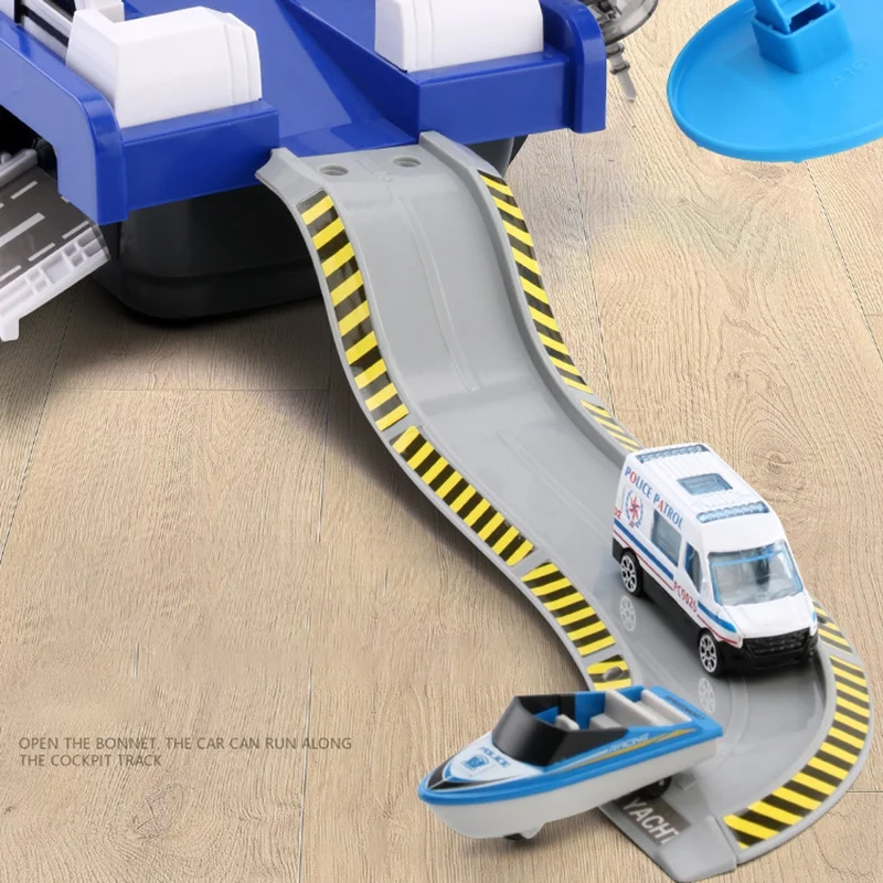 

Kids Toys Simulation Track Boat Diecasts & Toy Friction Music Parking