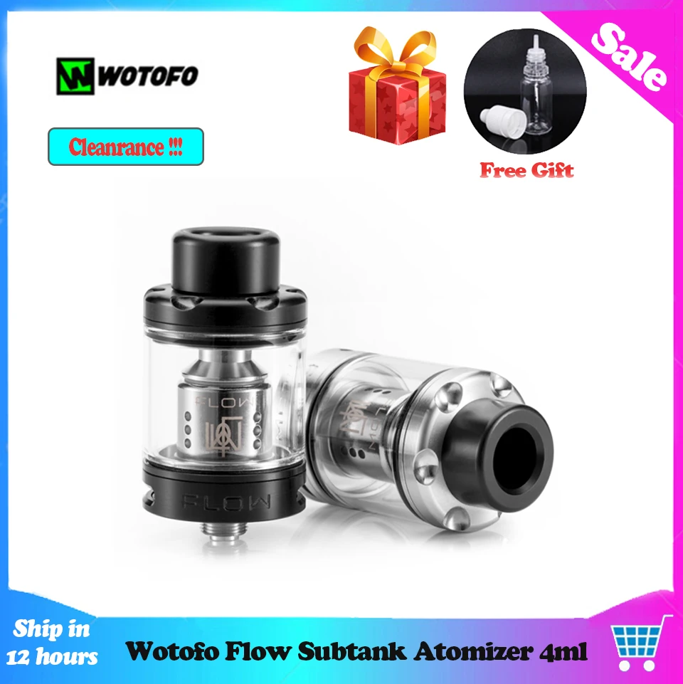Распылитель Wotofo Flow Subtank 4 мл 2 бак Sub Ohm с верхним заполнением для электронной