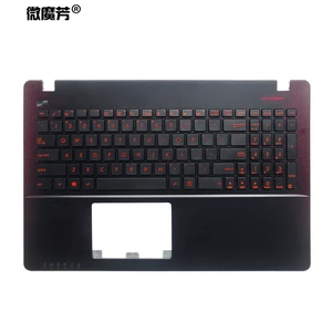 95% новая клавиатура для Asus K550 A550 Y581 X550V X552C X550 X550C X550L F501A F501U Y582 S550 D552C x550KD, Упор для рук, верхняя крышка