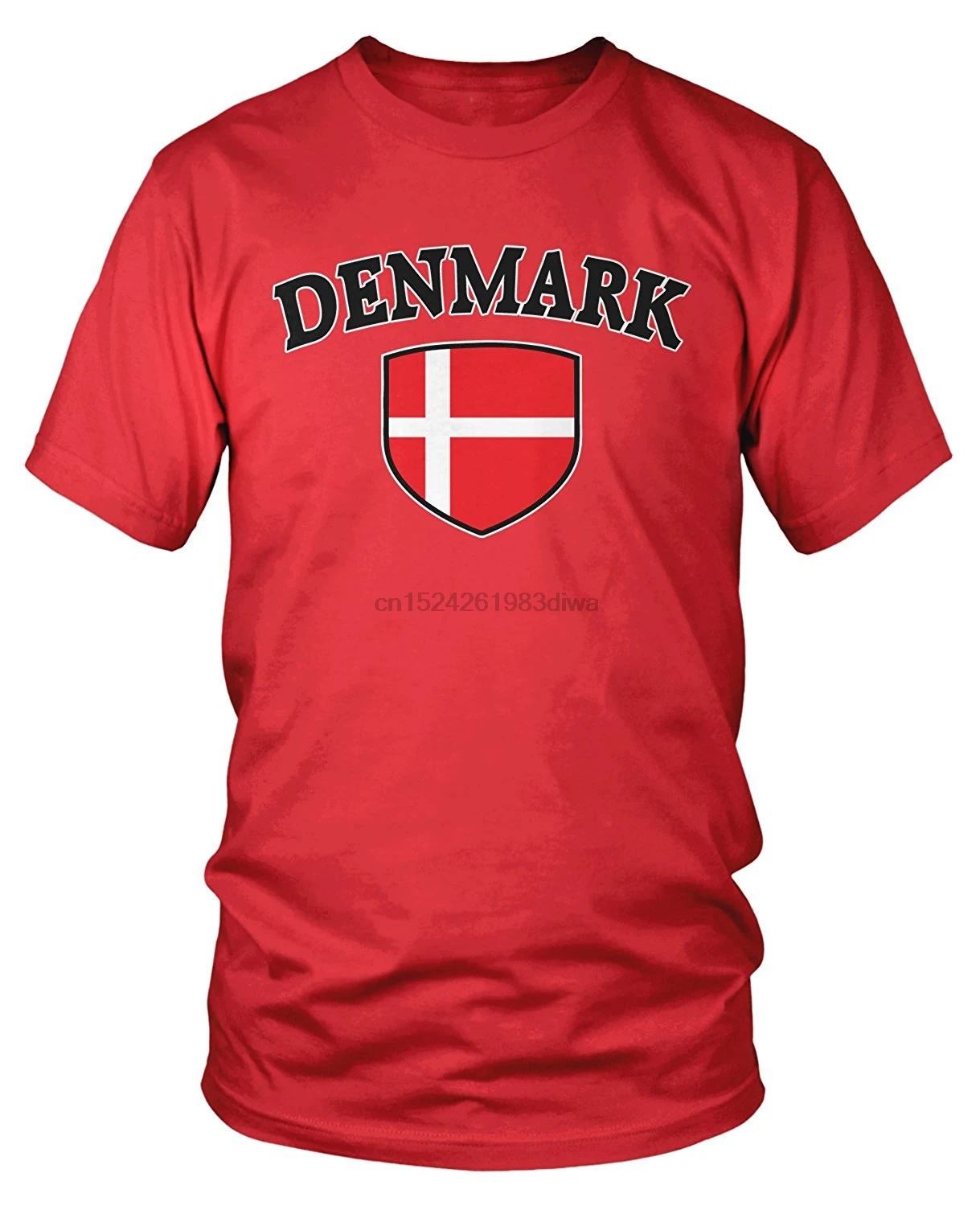 

2020 New Arrival Brand-Clothing Fashion Cotton Men Denmark Flag Shield Danish Pride T-Shirtletter Printed T Shirt