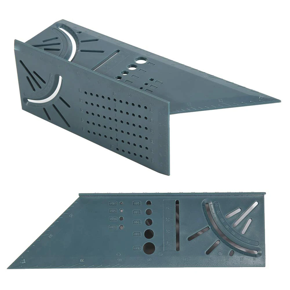 1 шт. 3D Mitre угловой измерительный квадрат для деревообработки писец измерительная линейка Mutilfunction измерительный инструмент с манометром и линейкой