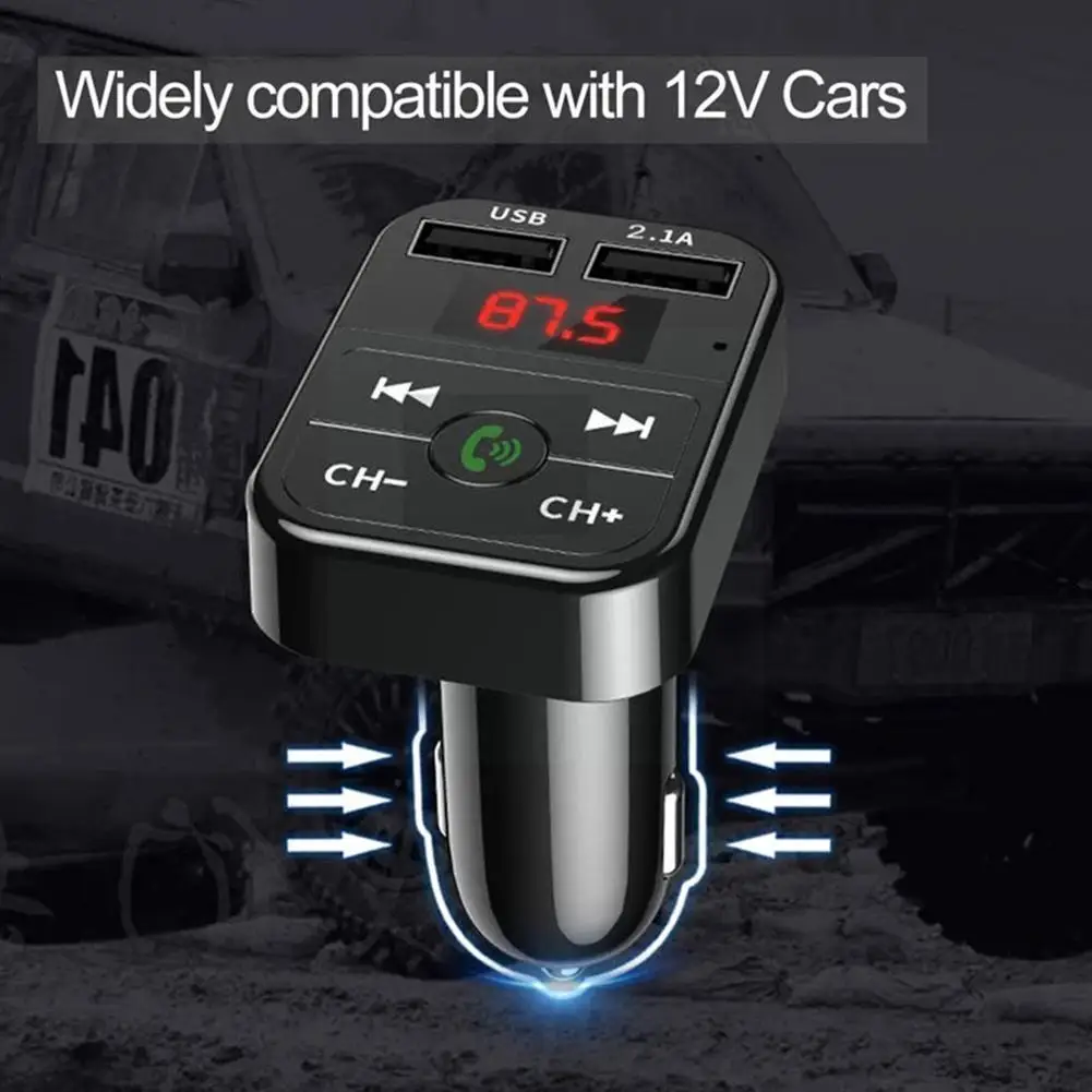 Автомобильное зарядное устройство с функцией Bluetooth 5 0 и Fm-трансмиттером |