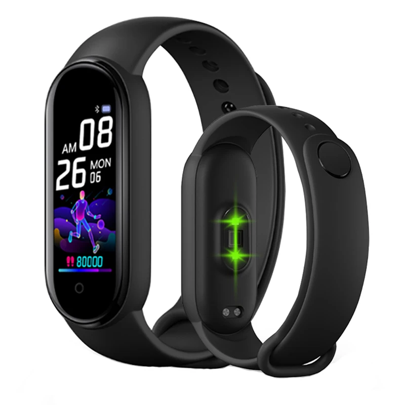 

M5 Smart Bracelet Heart Rate Blood Pressure Health Waterproof Smart Watch Bluetooth Pedometers Wristband Fitness Tracker New