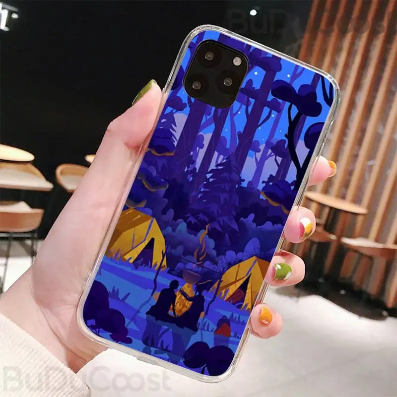 

Beautiful scenery illustration DIY luxury Phone Case For iphone 11 Pro11 Pro Max X 8 7 6 6S Plus 5 5S SE cass