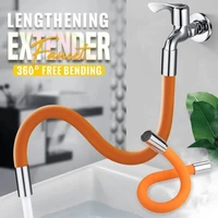 household flexible water tap extender 12 connnetor for outer wash basin splash head filter wash kitchen faucet extension pipe