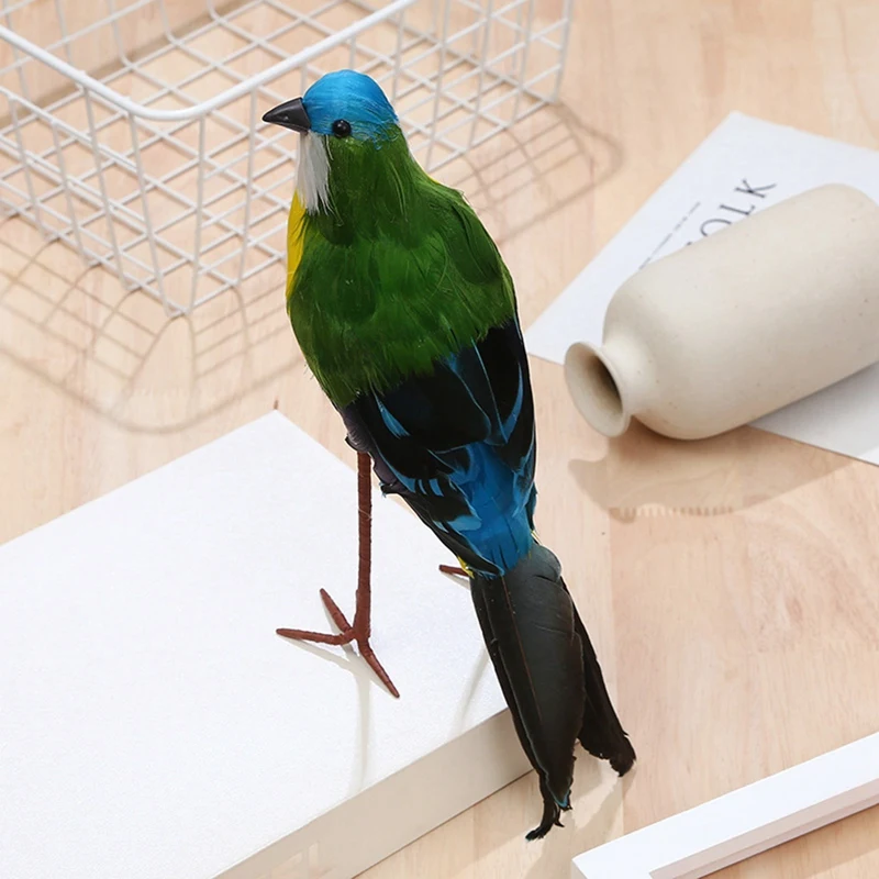 

Creative Foam Feather Artificial Bird Model Home Outdoor Garden Yard Bird Figurine Wedding Decoration Ornament DIY Party