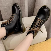 womens shoes womens british style black wild handsome female chelsea womens short boots thin single boots fashion punk boots