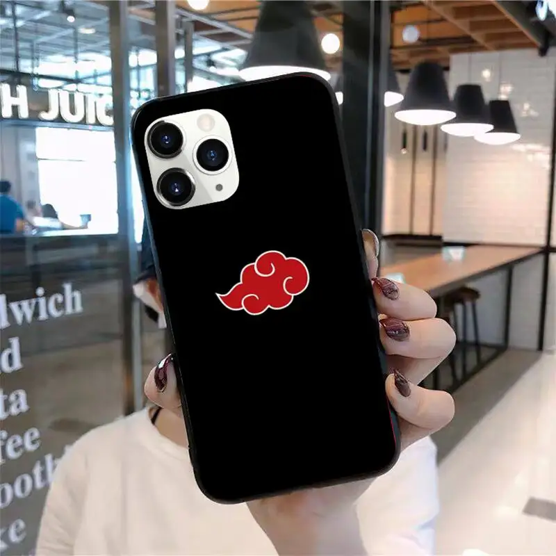 

Akatsuki Naruto Anime Phone Case for iPhone 11 12 pro XS MAX 8 7 6 6S Plus X 2020 XR Mini