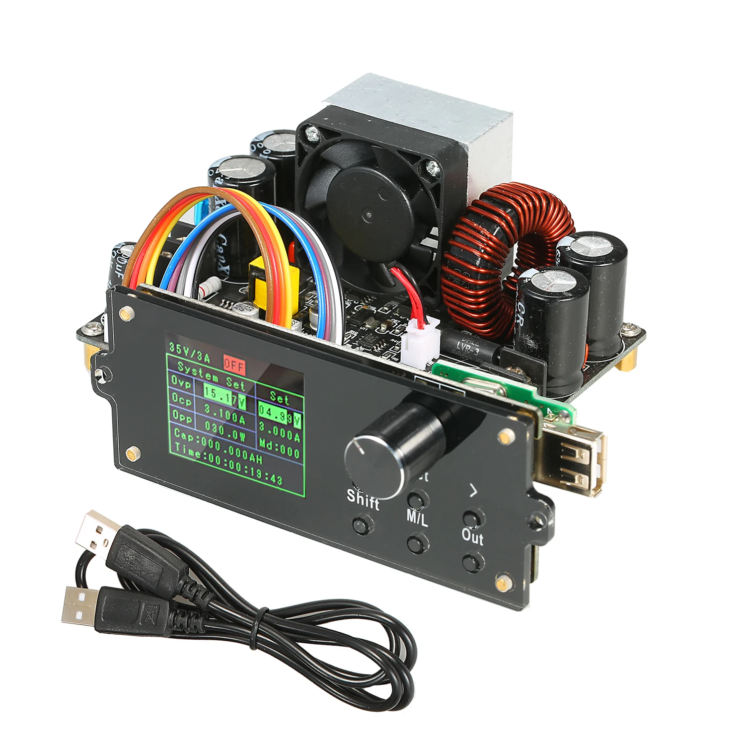 

DPX Series Color Screen Display CNC Adjustable Constant Voltage Power Supply Step-down Module Integrated Voltmeter Ammeter