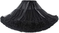 womens fluffy skirt for girl tutu skirts petticoats tulle skirt party dance black 2022