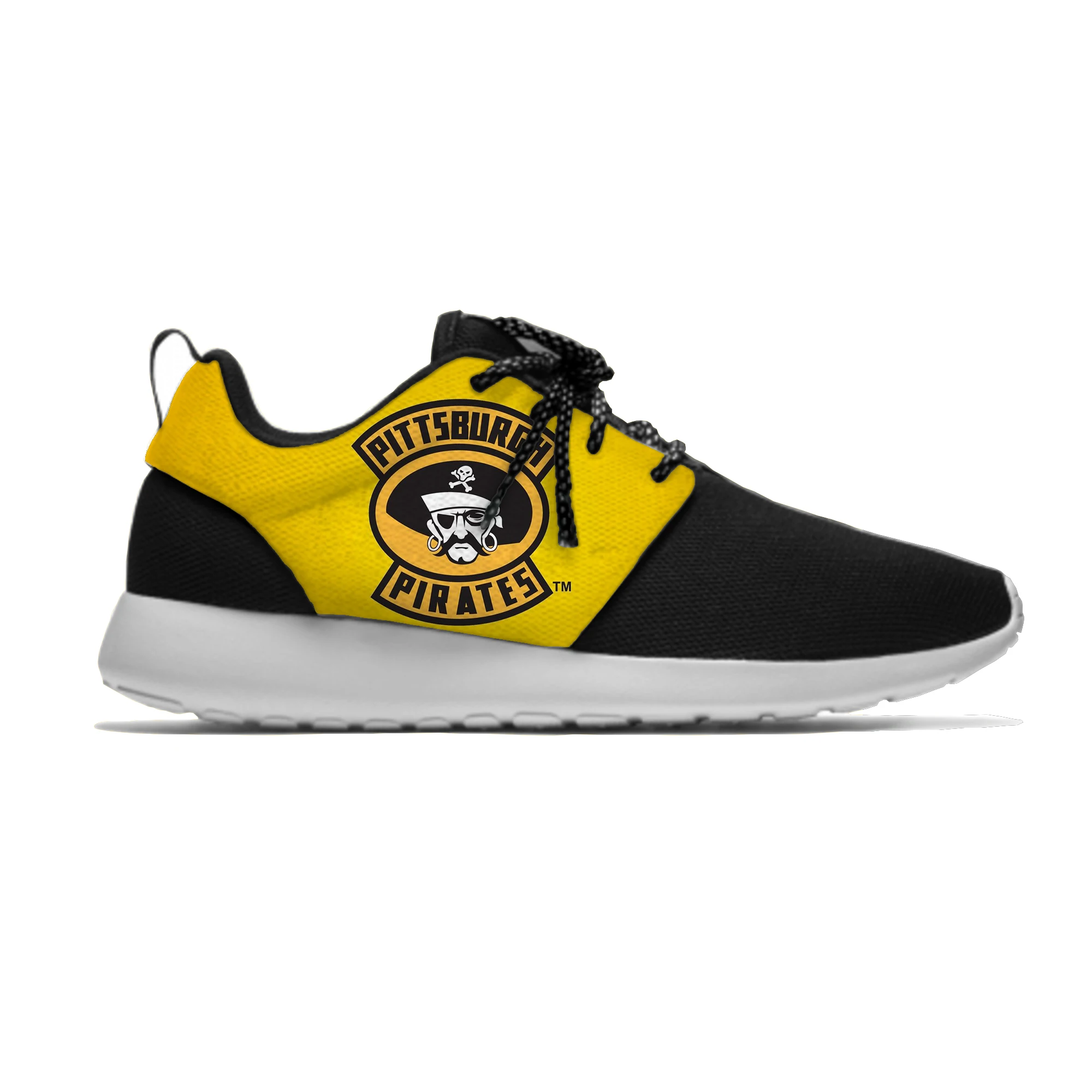 Pirates Men/Women Fashion Lightweight Shoes Pittsburgh Baseball Fans Sport Meshy Running Breathable Casual Sneakers | Спорт и