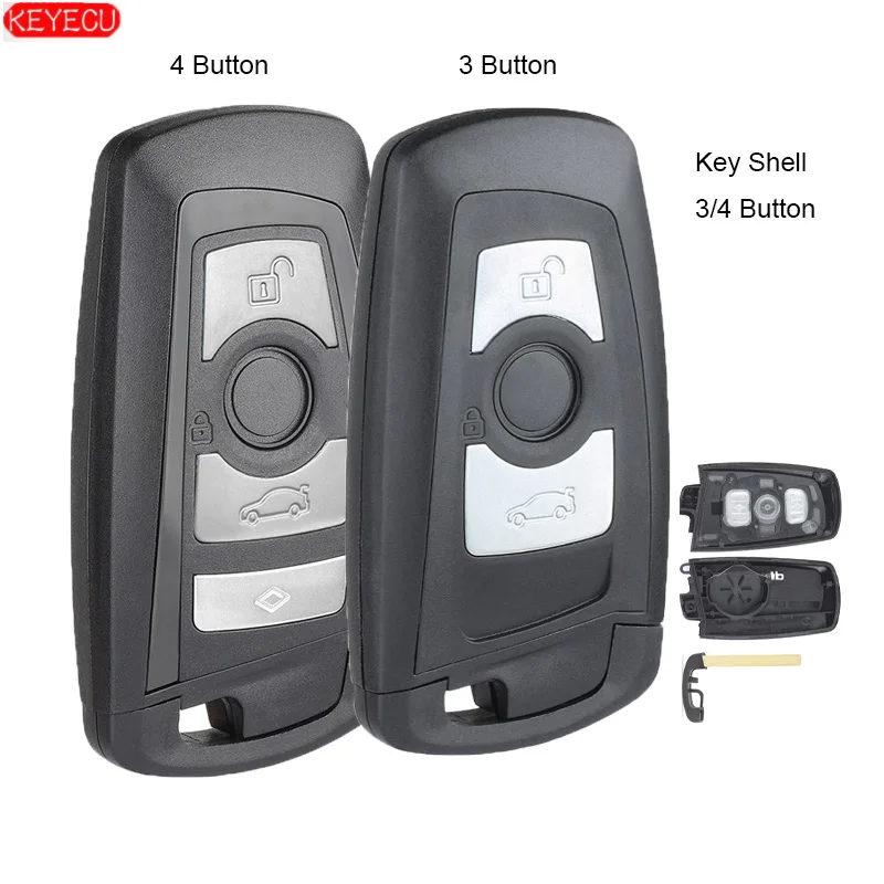 Запасной смарт чехол KEYECU для ключа с дистанционным управлением кнопкой 3/4 и