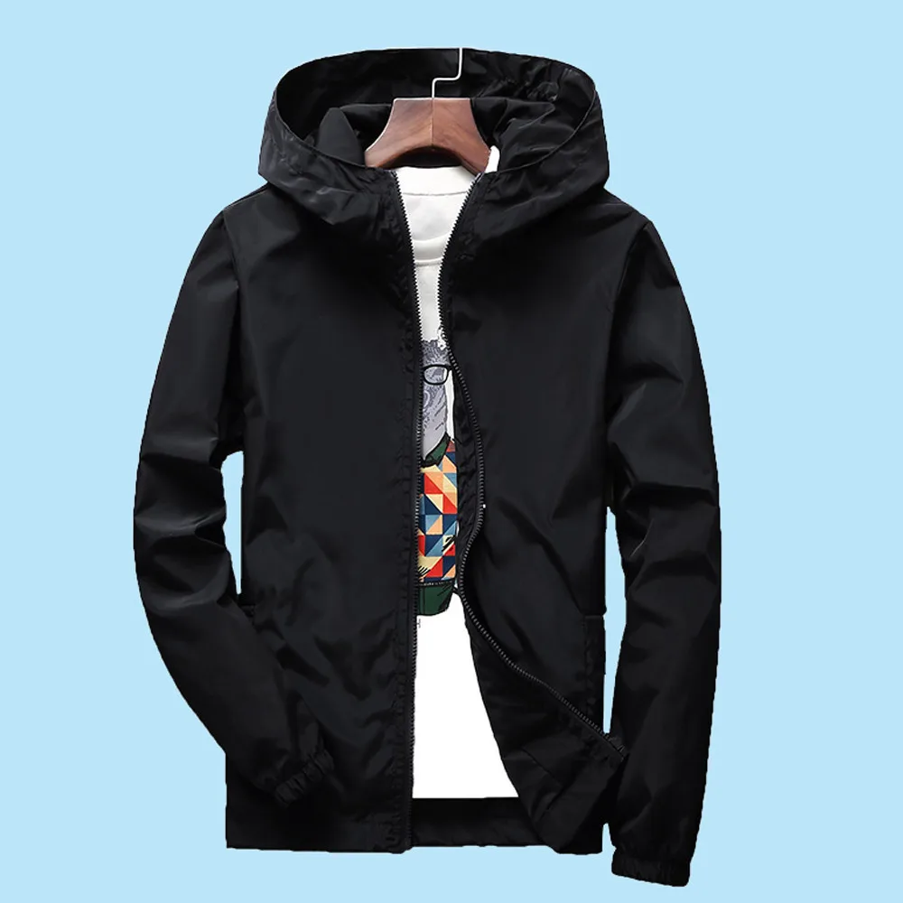 Зимняя куртка мужская розовая Мужская Осенняя повседневная спортивная на молнии