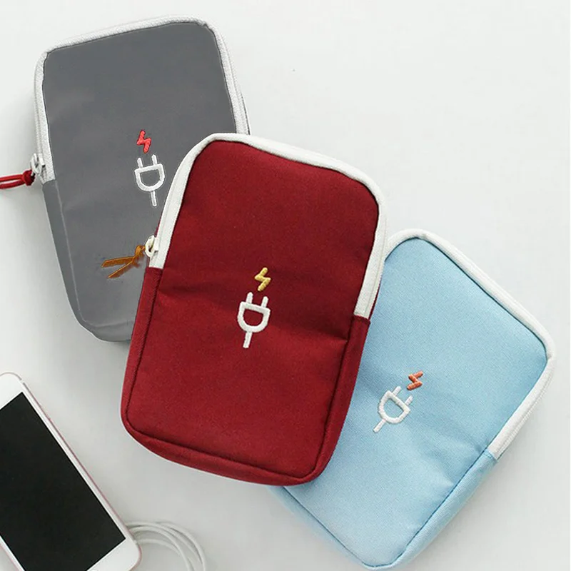 Портативная сумка для хранения гаджетов путешествий электроники зарядное