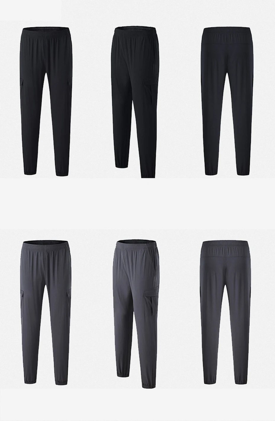 

Men's hiking quick-drying sweatpants breathable trousers summer 1X10 Size 39-44