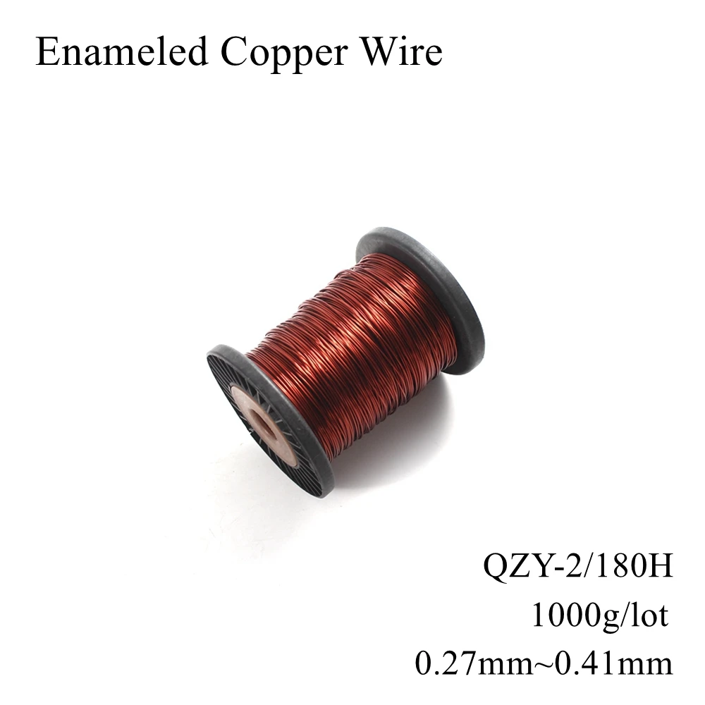 

0.27mm 0.29mm 0.31mm 0.33mm 0.35mm 0.38mm 0.41mm QZY-2/180H Enameled Copper Wire Magnetic Enamel Coil Wires Winding Magnet Cable