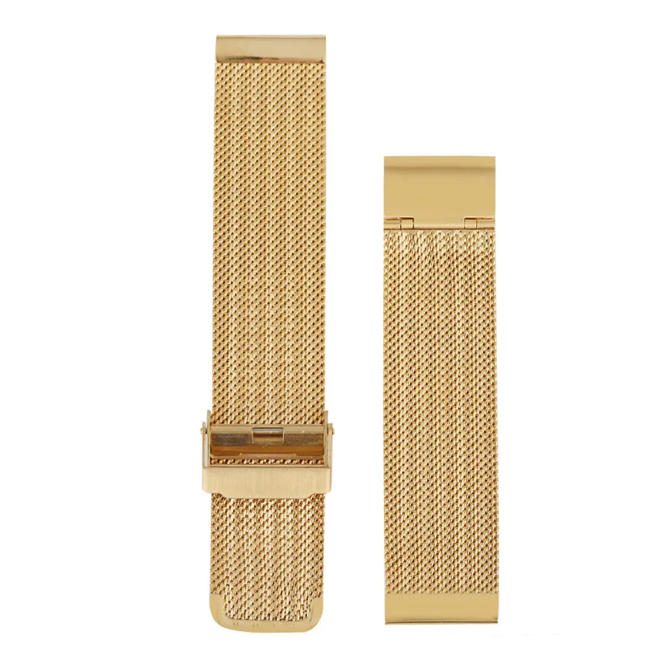 

Black/Gold Mesh Stainless Steel 18/20/22/24 mm HQ Watch Bands Adjustable Hook Buckle Wristband Replacement Metal Straps