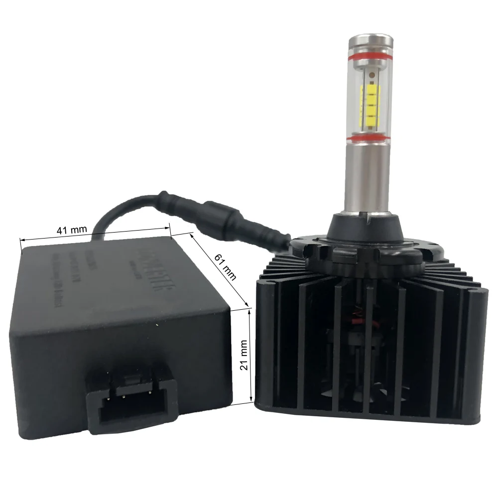 DarkAway D2S D2R D2H Светодиодный лампочки Canbus Plug& Play для xenon HID балласт 35 Вт 4000Lm D1S D3S D4S D5S D8S фар автомобиля светодиодный свет