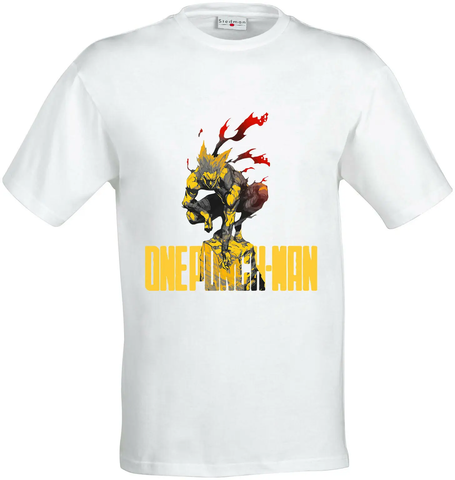 One Punch Man Logo Villain Garou Art мужская футболка белая 100% хлопковая и толстовки топы