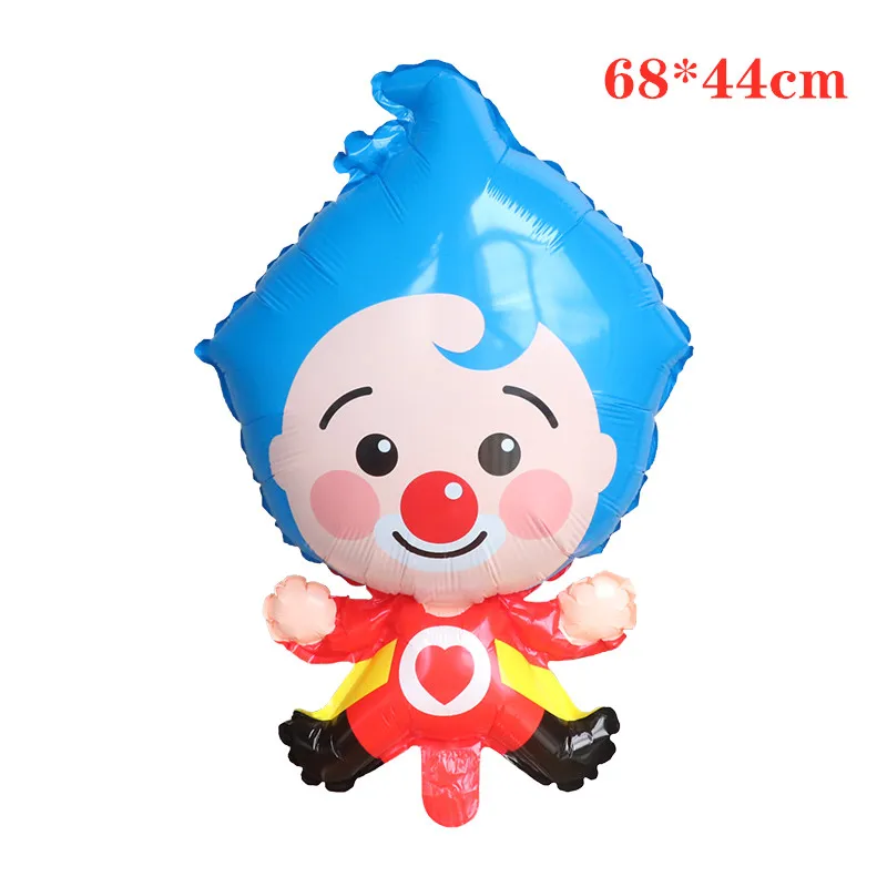 

50pcs Cute Cartoon Clown Foil Balloons Happy Birthday Party Decoration Supplies Inflatable Helium Globos Children Classic Toys
