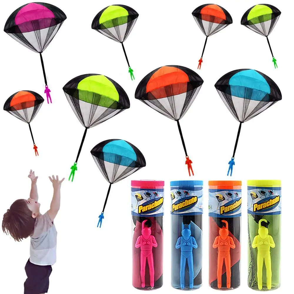 Hand Throwing Mini Soldier Camouflag Parachute for Kids Outdoor Toys Game Educational Flying Parachute Sport for Child Toys
