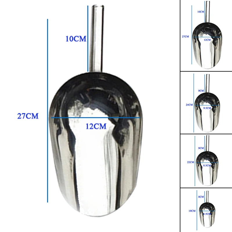 

1pc Ice Scoop 8-10Inch Stainless Steel Ice Scraper Food Buffet Candy Bar Scoops Shovel Kitchen Gadgets And Accessorie Tabletoo