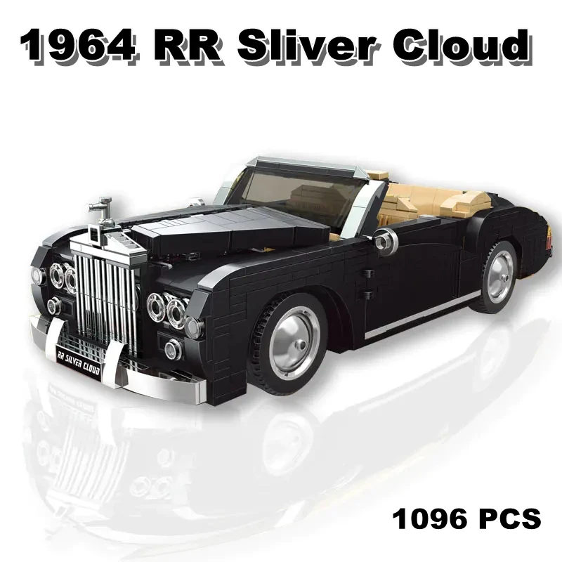 

MOULDKING 1964 RR Sliver Cloud Technic The MOC Vintage Car Model Building Blocks Assembly Bricks Kids Educational Toys Gifts