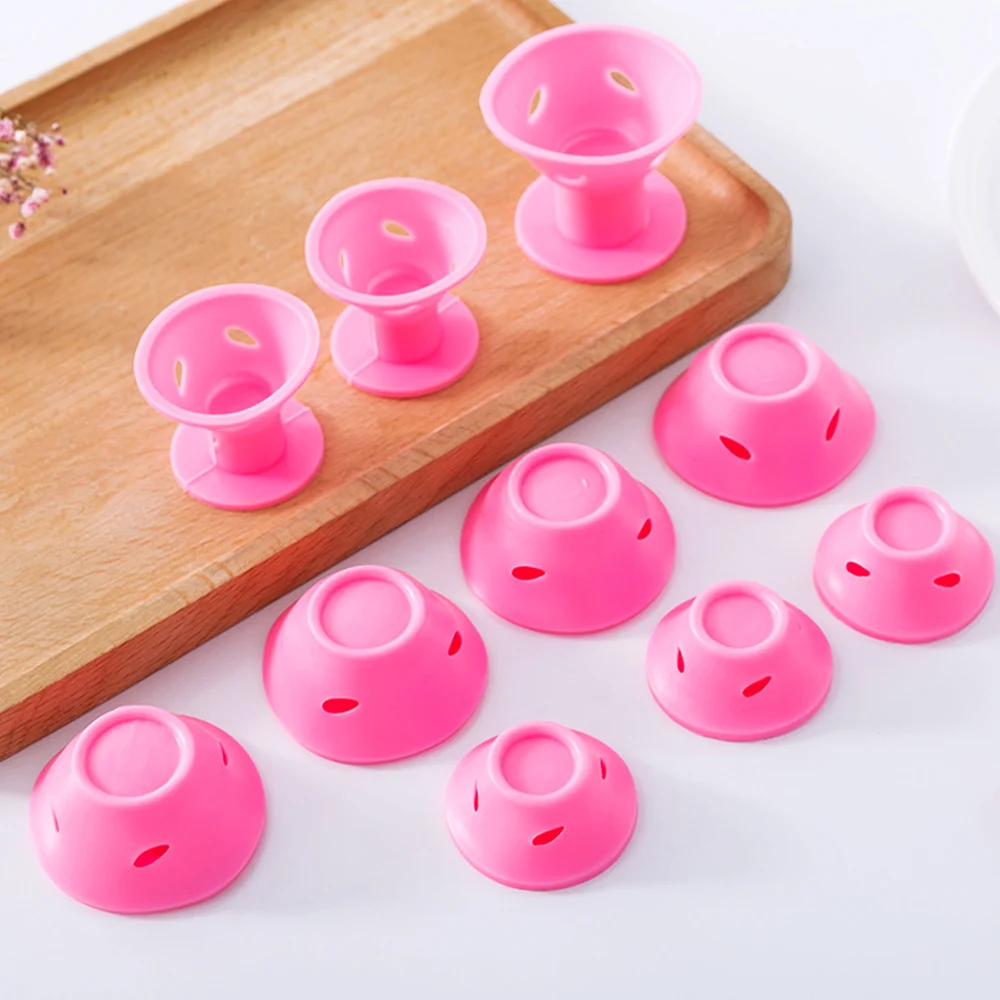 5 small and 5 big OSHIONER 10 шт/лот силиконовый инструмент для завивки волос DIY рулон для укладки волос цилиндрические щипцы для завивки волос салон Парикмахерские аксессуары для женщин и мужчин - Цвет: 5 small and 5 big