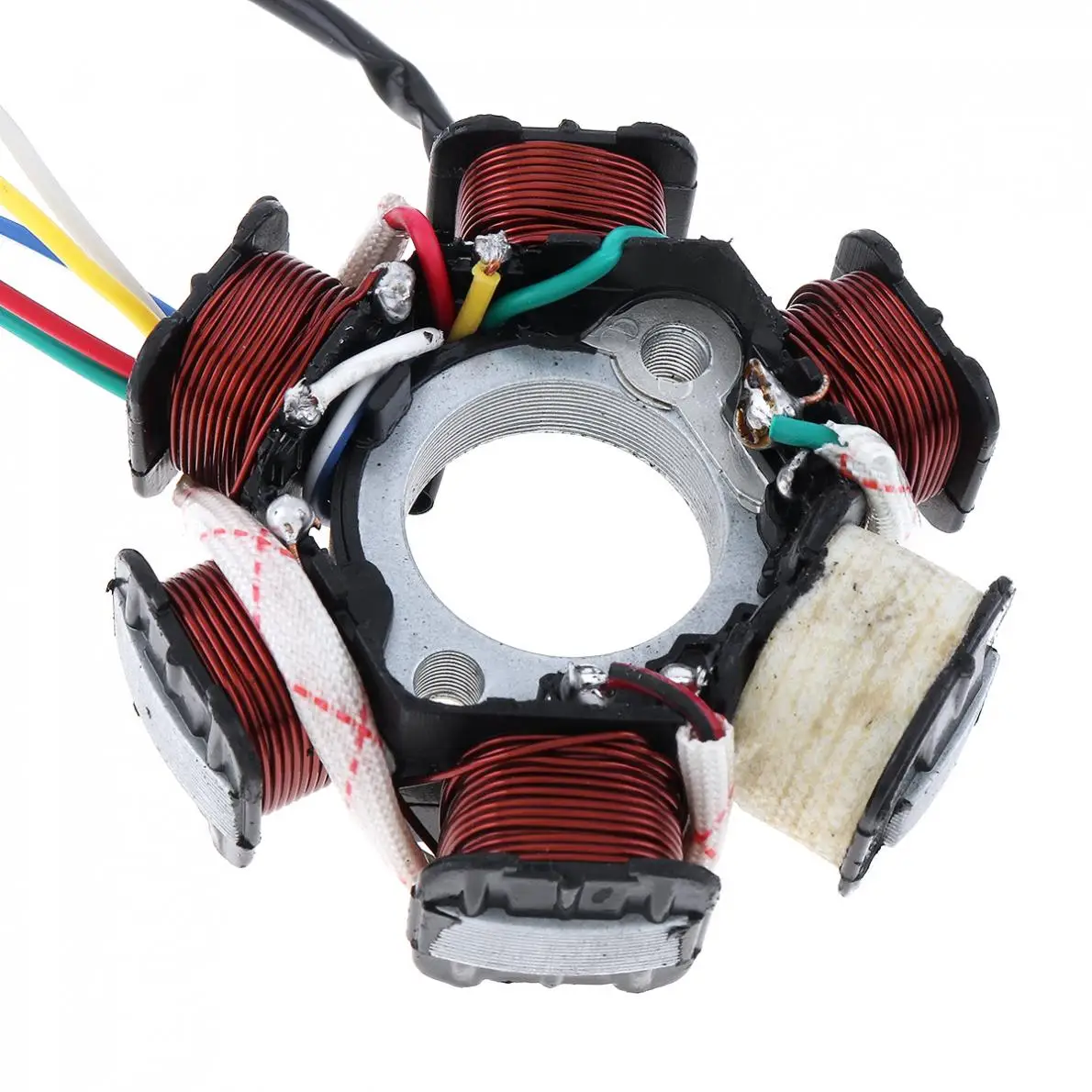 GY6-125 Scooter Generator 6 Coils Magneto Stator for 125cc and 150cc Chinese GY6 Engine ATVs Go Karts Mopeds |