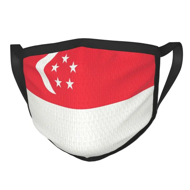 

Singapore Flag Face Mask Men Women Anti Dust Mask Protection Respirator Reusable Mouth Muffle