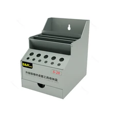 B&R S-28 Storage Box Mobile Phone Repair Tool Parts Tweezers Screwdriver Screw Parts Organizer ABS Storage Rack